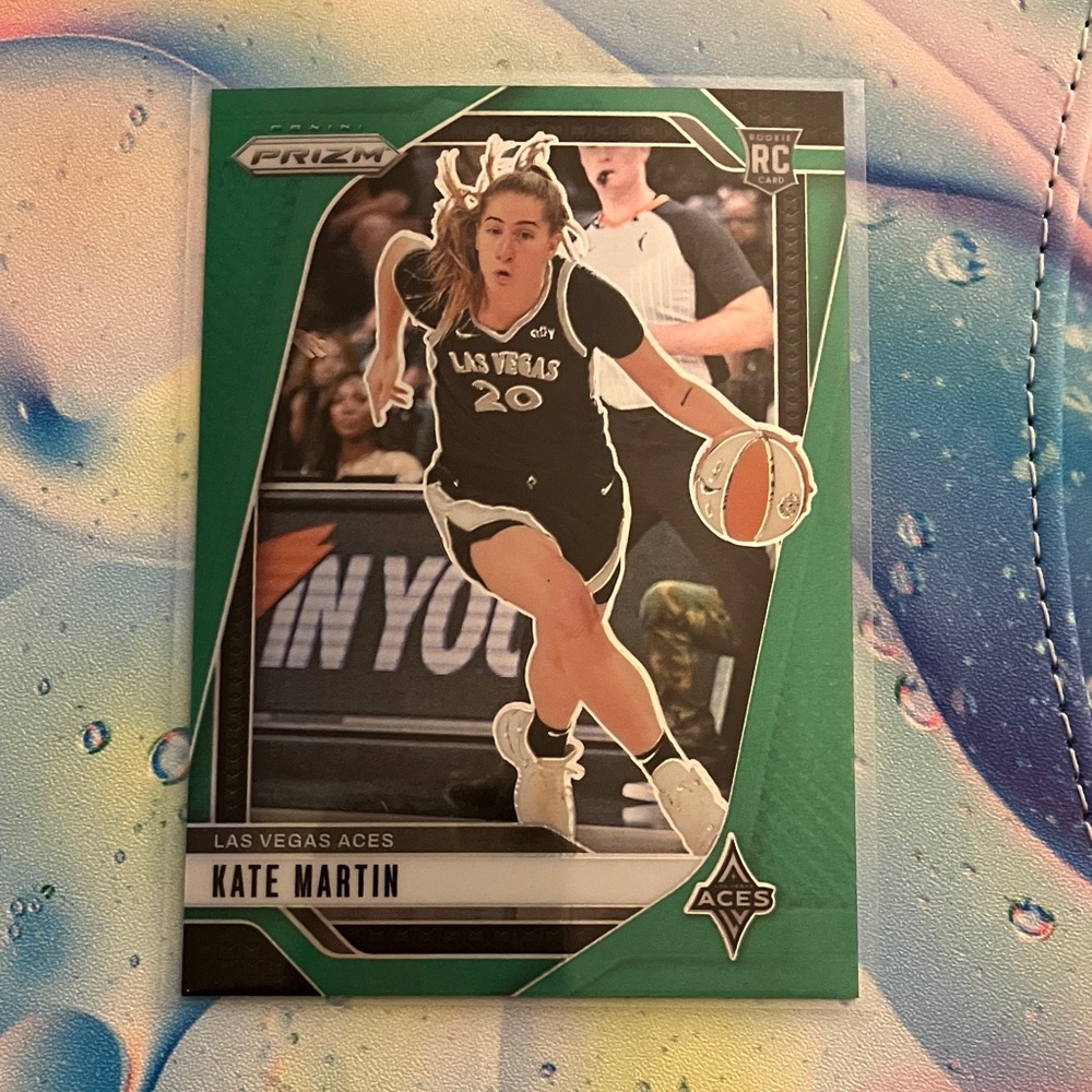 Las Vegas Aces Kate Martin ROOKIE Basketball Card - Prizm Green WNBA